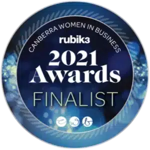 Canberra Women In Business Rubik3 2021 Awards Finalist