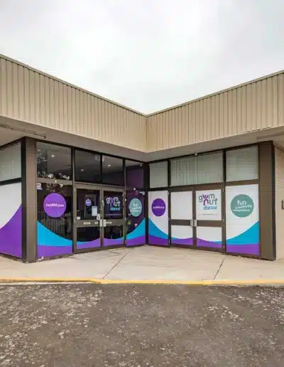 Gumnut Dance Studio Exterior With Branded Window Signage Gumnut Dance Studio Exterior With Branded Window Signage